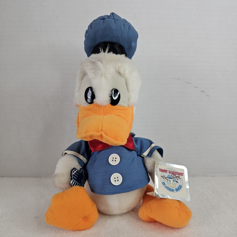 Applause Vintage Disney 12" Plush Donald Duck Rare Stuffed Animal anniversary